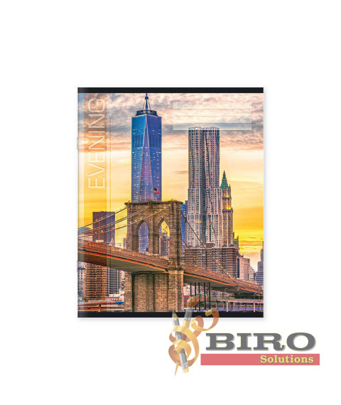 Caiete 36 foi, pătrățele, copertă colorată, 365009